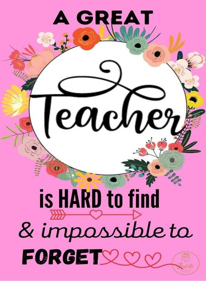 PICKKART The World's Best Teacher Card - Teacher Appreciation Gift (Pink) - Image 3